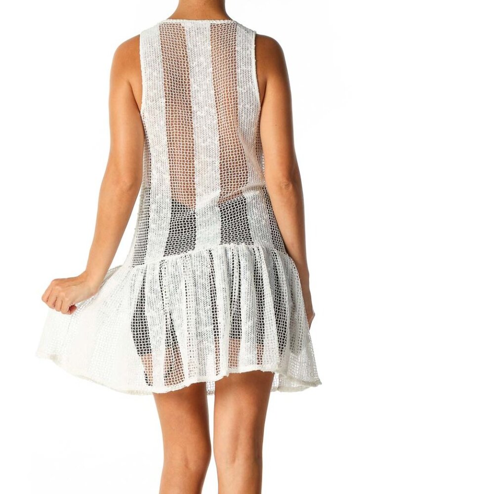 BCBGeneration White Bohemian Fit & Flare Dress - Picture 3 of 3